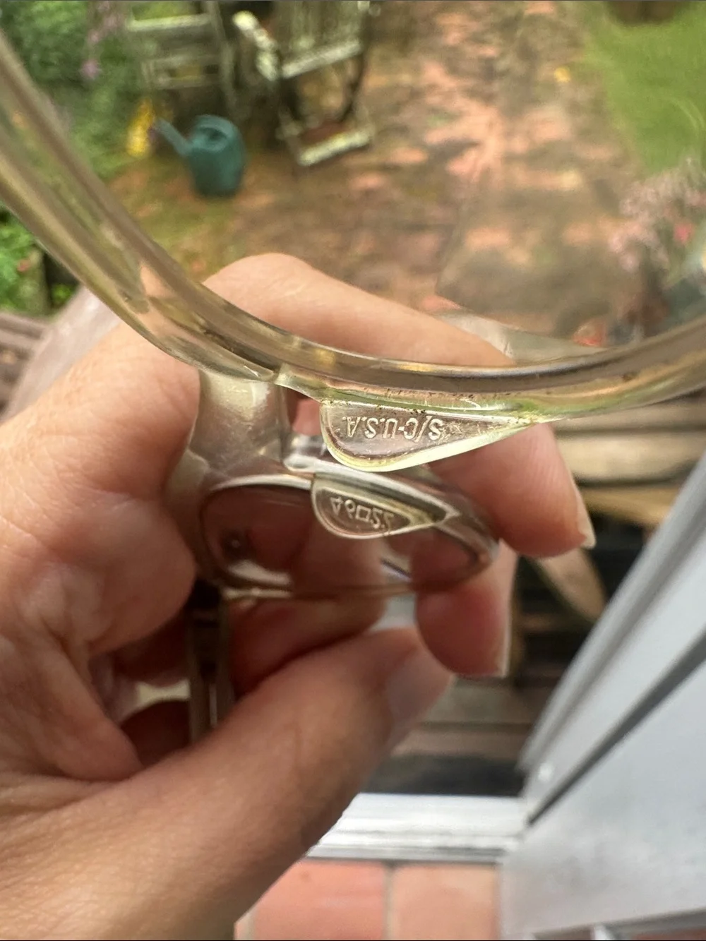 Vintage Shuron clear Cat-Eye Glasses with Black Temples